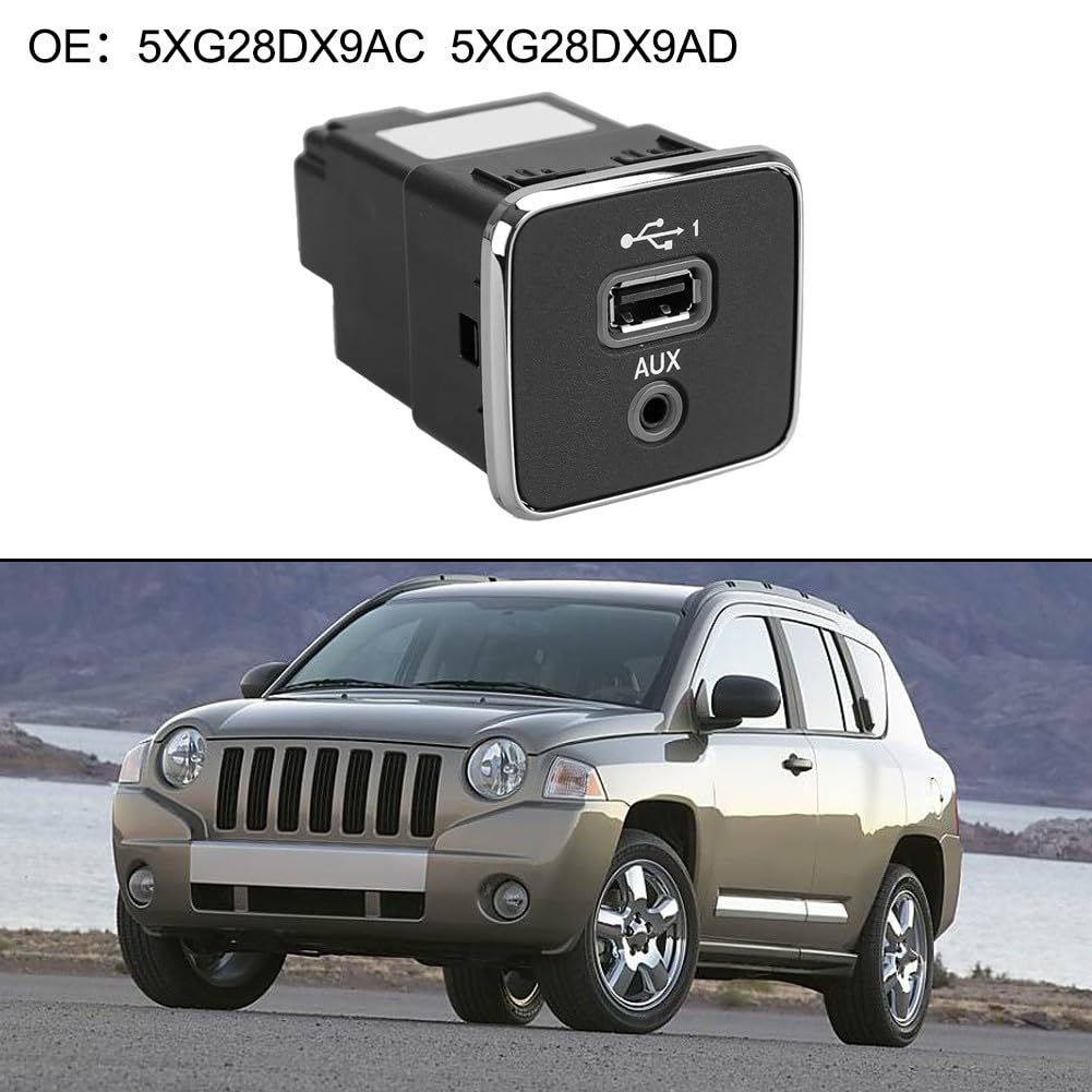 Presa di ricarica USB AUX per Jeep per Cherokee e in tutti i modelli dal 2017 al 2021
