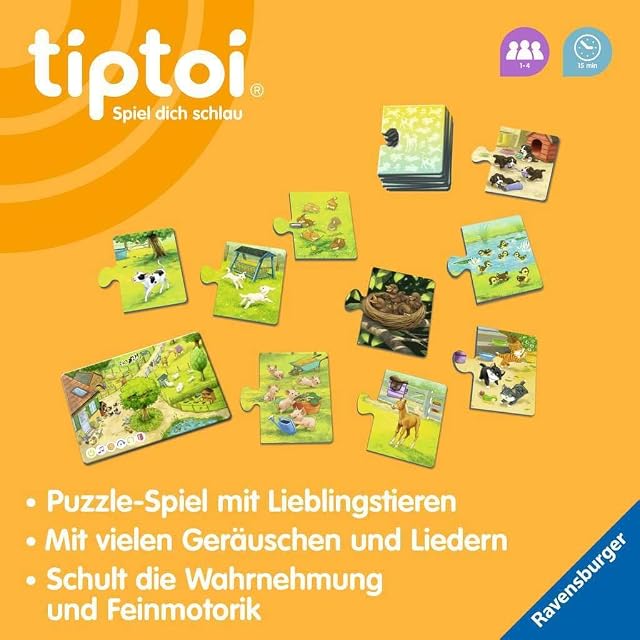 Foto 6 de 8 de Ravensburger tiptoi 00108 - All my Animal Children - Juego Educativo a Partir de 2 años