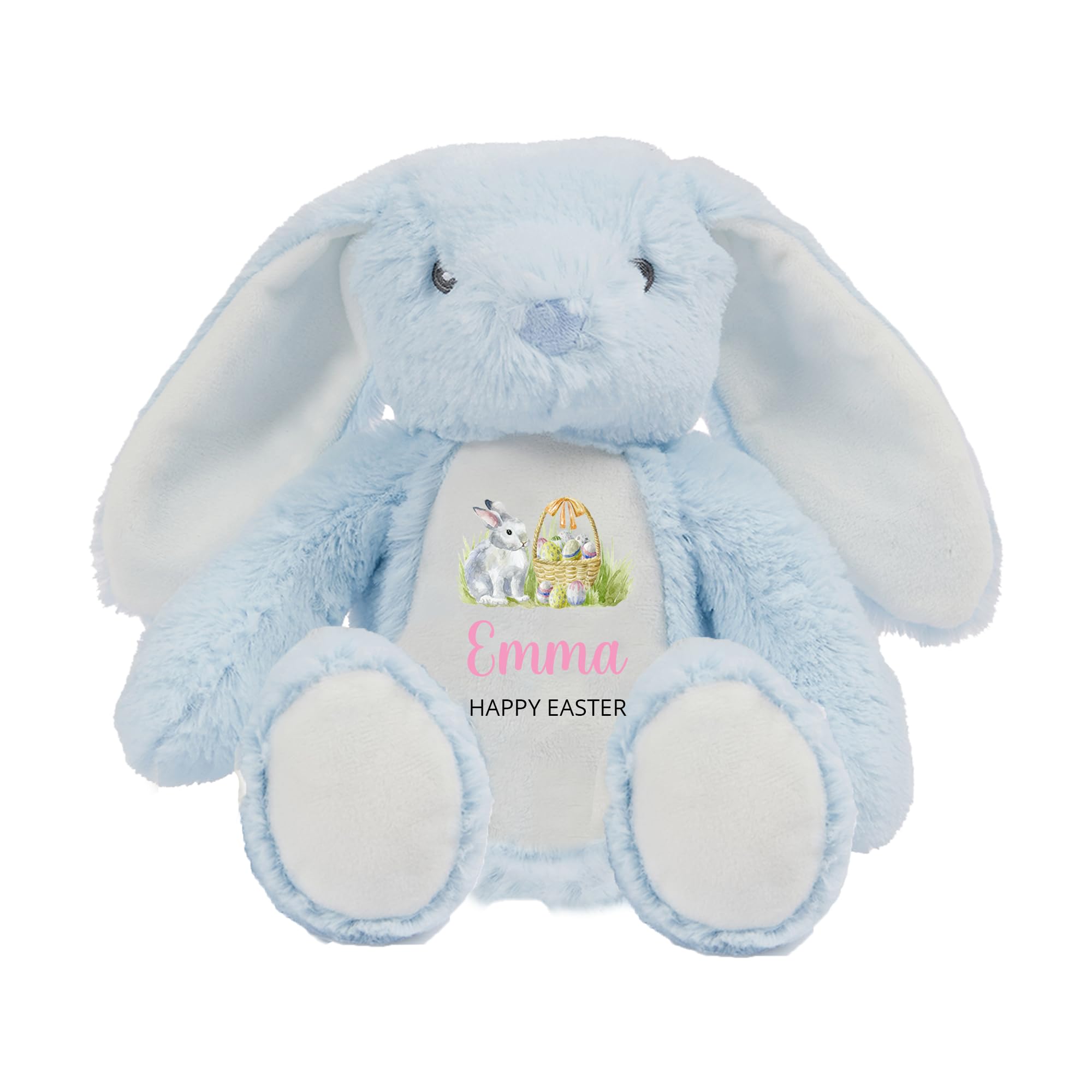 Personalised Easter Bunny Soft Toy with Name - Happy Easter Keepsake Bunny — image 1