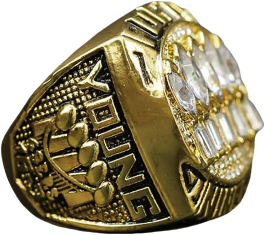 TREASURE 1994 FOOTBALL CHAMPIONSHIP RING 49ER & LUXURY LEGEND VICTORIOUS RARE SPORTS FAN GIFT SERIES - WITH SANDALWOOD BOX HOLIDAY SHOW COLLECT