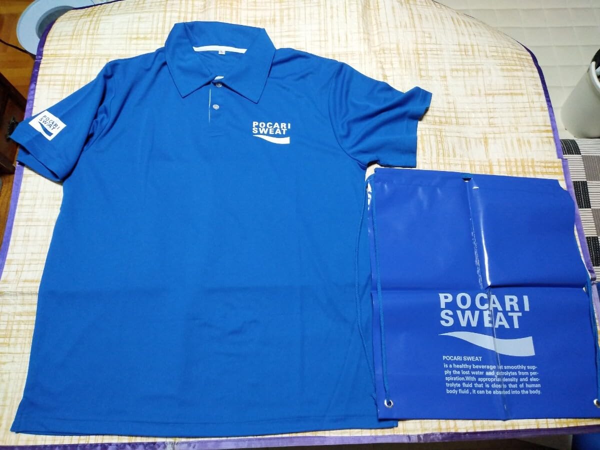 Amazon.co.jp: Pocari Sweat Polo Shirt L Size T Shirt Novelty