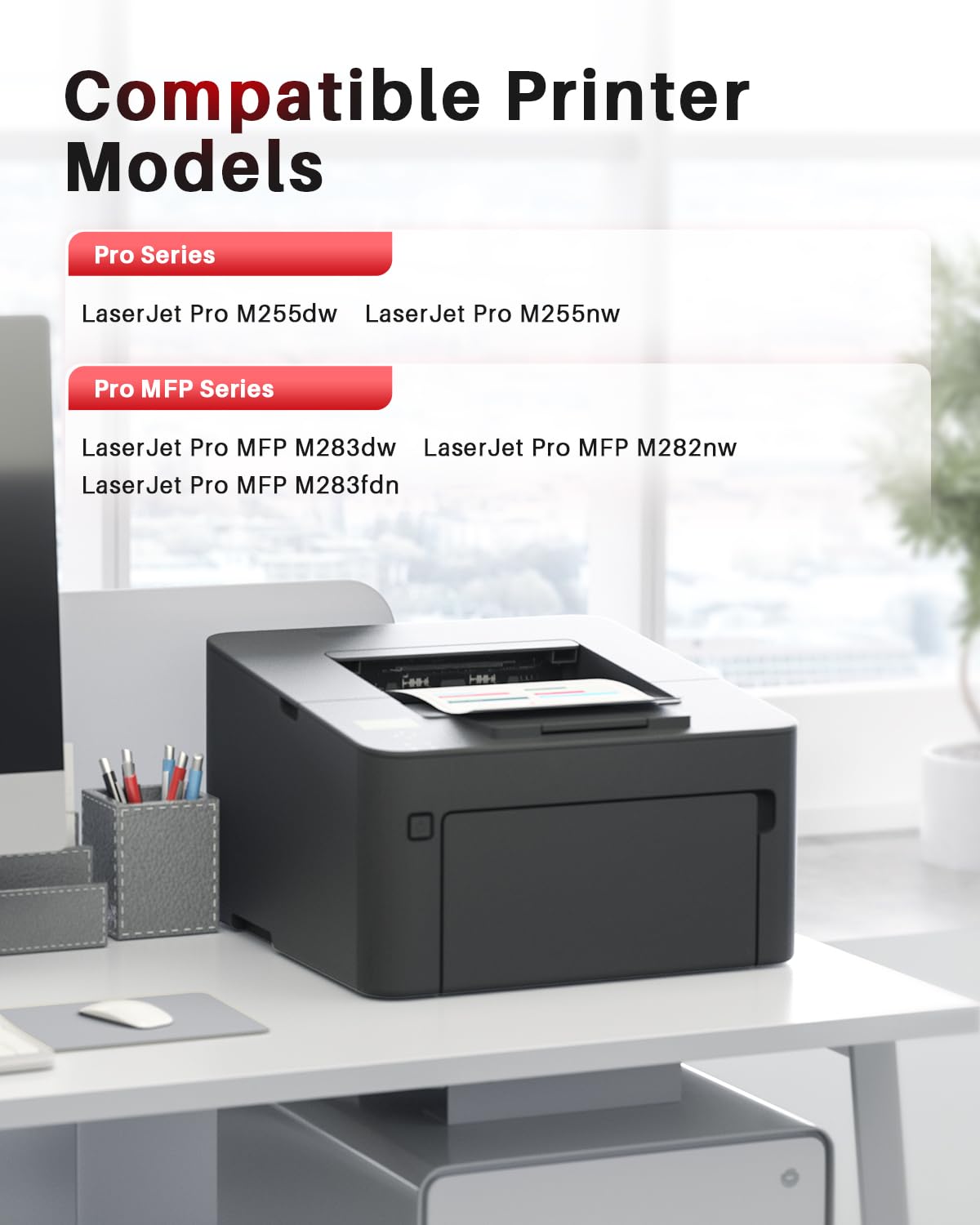 Halloya 207A (Con Chip) Cartucce toner Compatibile per HP 207A 207X per Color LaserJet Pro MFP M283fdw M282nw M283fdn M255dw M255nw W2210A W2211A W2212A W2213A (Nero Ciano Giallo Magenta, 4-Pack)
