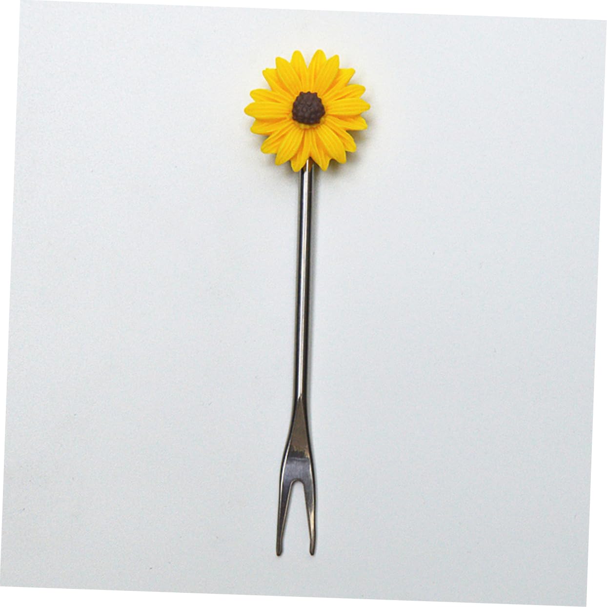 PRETYZOOM 10 Pcs Food Picks Snacks Forks Tasting Forks Stainless Steel Forks Fruit Fork Metal Forks Pastry Forks