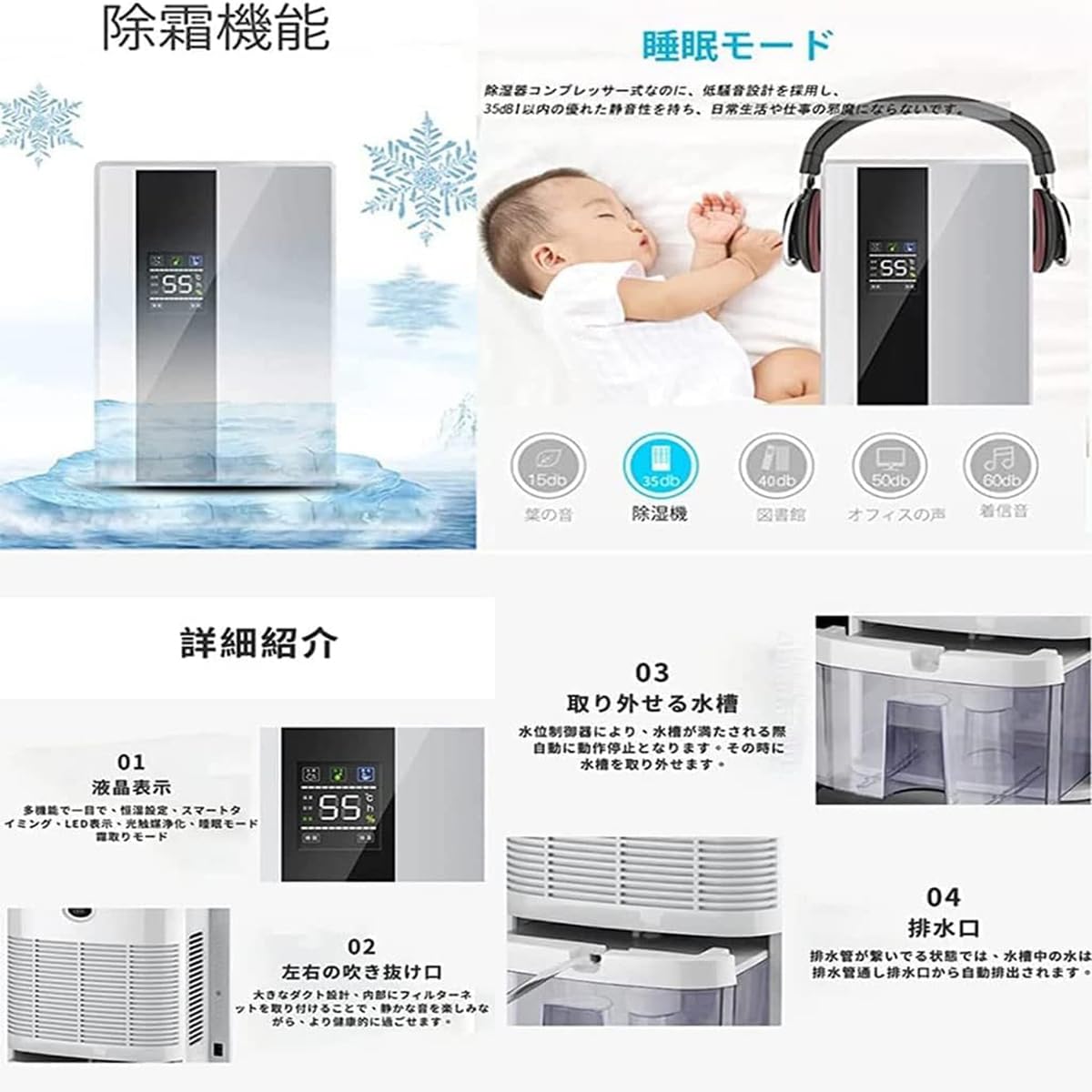 Amazon | 除湿機 ハイブリッド式 衣類乾燥除湿機 人気 強力 小型