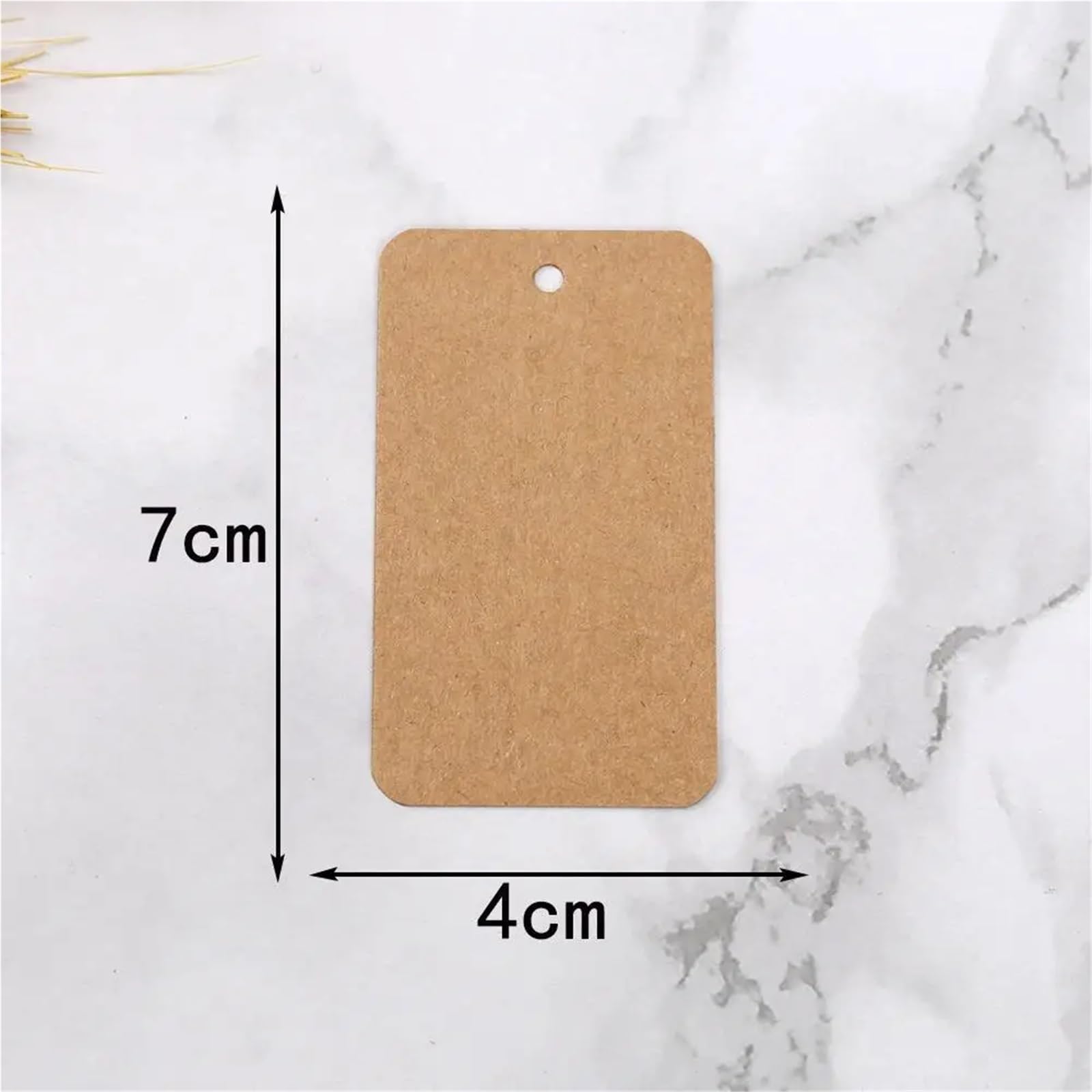 Adesivo adesivo in carta Kraft da 500 pezzi 4 * 7 cm con angoli arrotondati, utilizzato for etichette di abbigliamento, imballaggi for dolci, prodotti Per Regali