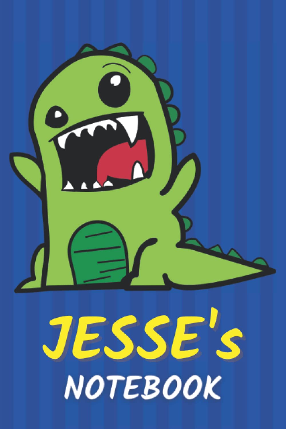 Jesse's Notebook: T-Rex Dinosaur Personalized Journal For Jesse