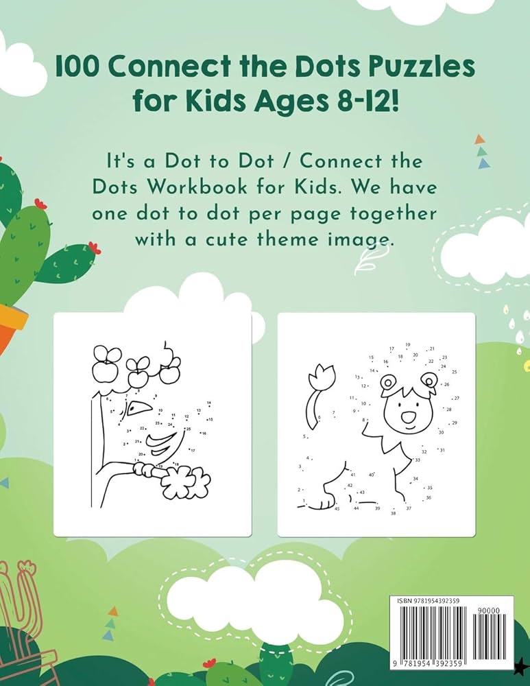Dot絵本 Dot to Dot for Kids Ages 3-5: 100 Fun Connect the Dots
