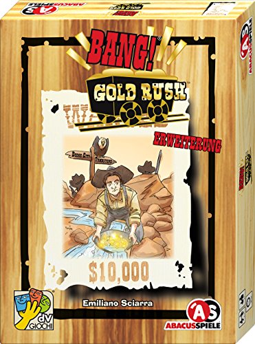 Ideale per grandi gruppi ABACUSSPIELE 08156 - Bang!, Gioco di Carte - Espansione: Gold Rush [Lingua Tedesca]