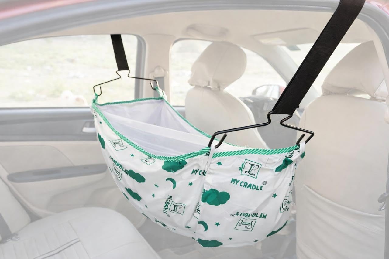 My Cradle Car Juhla I Travel Baby Swing for Car Strap with Hammock and Cloths (Modular Travelkit Strap with Hammock Full Set) (Car Cradle Ful Set)-picture-17