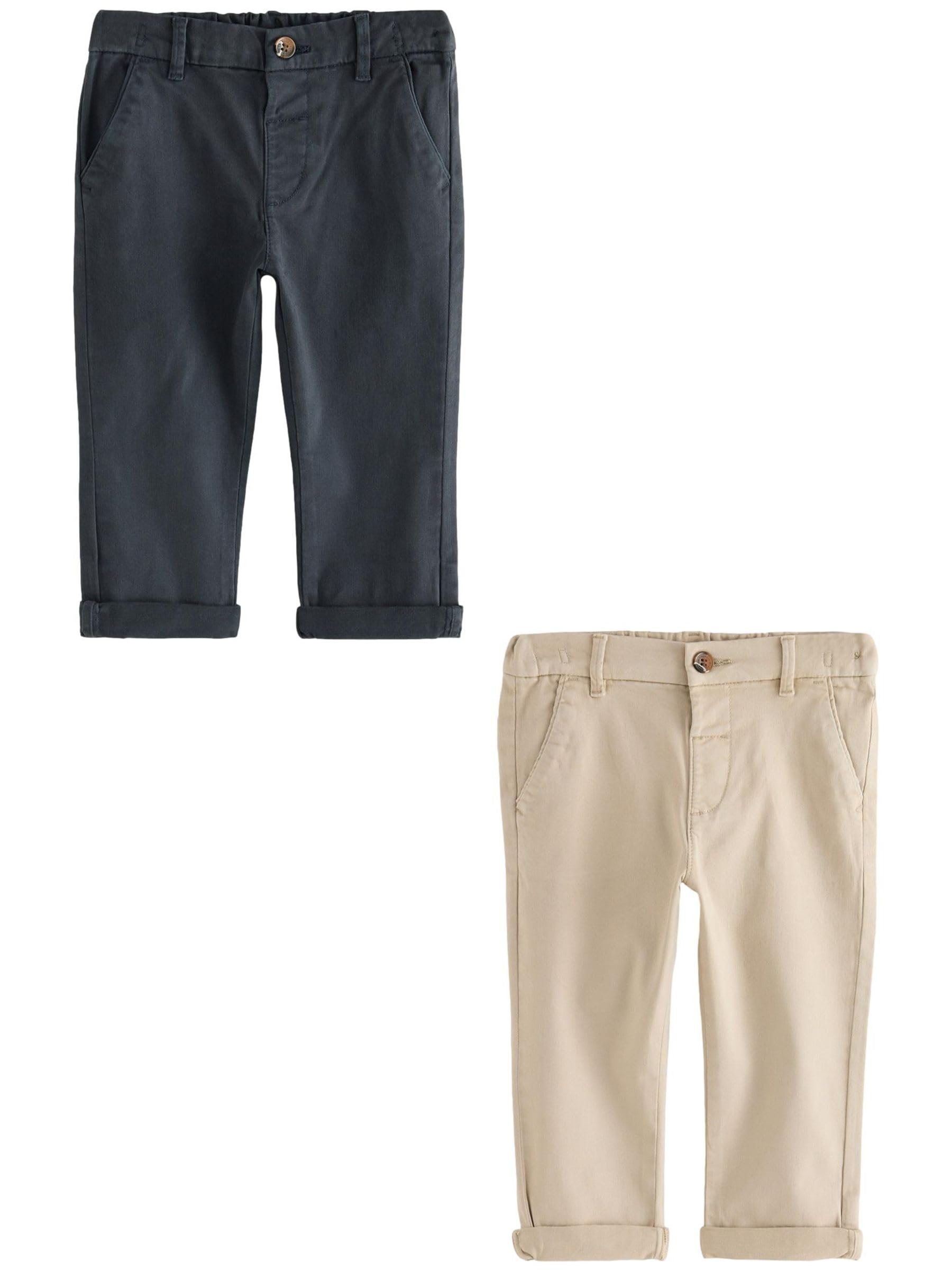 NEXT Jungen Chinohose mit Stretch, 2er-Pack 62-122