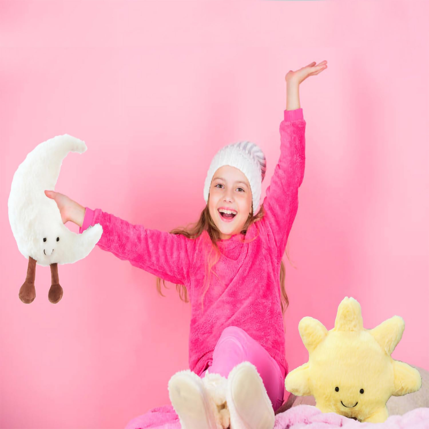 Amazon.co.jp: Nenzhu 11.8インチ 太陽と月のぬいぐるみ - 太陽 月