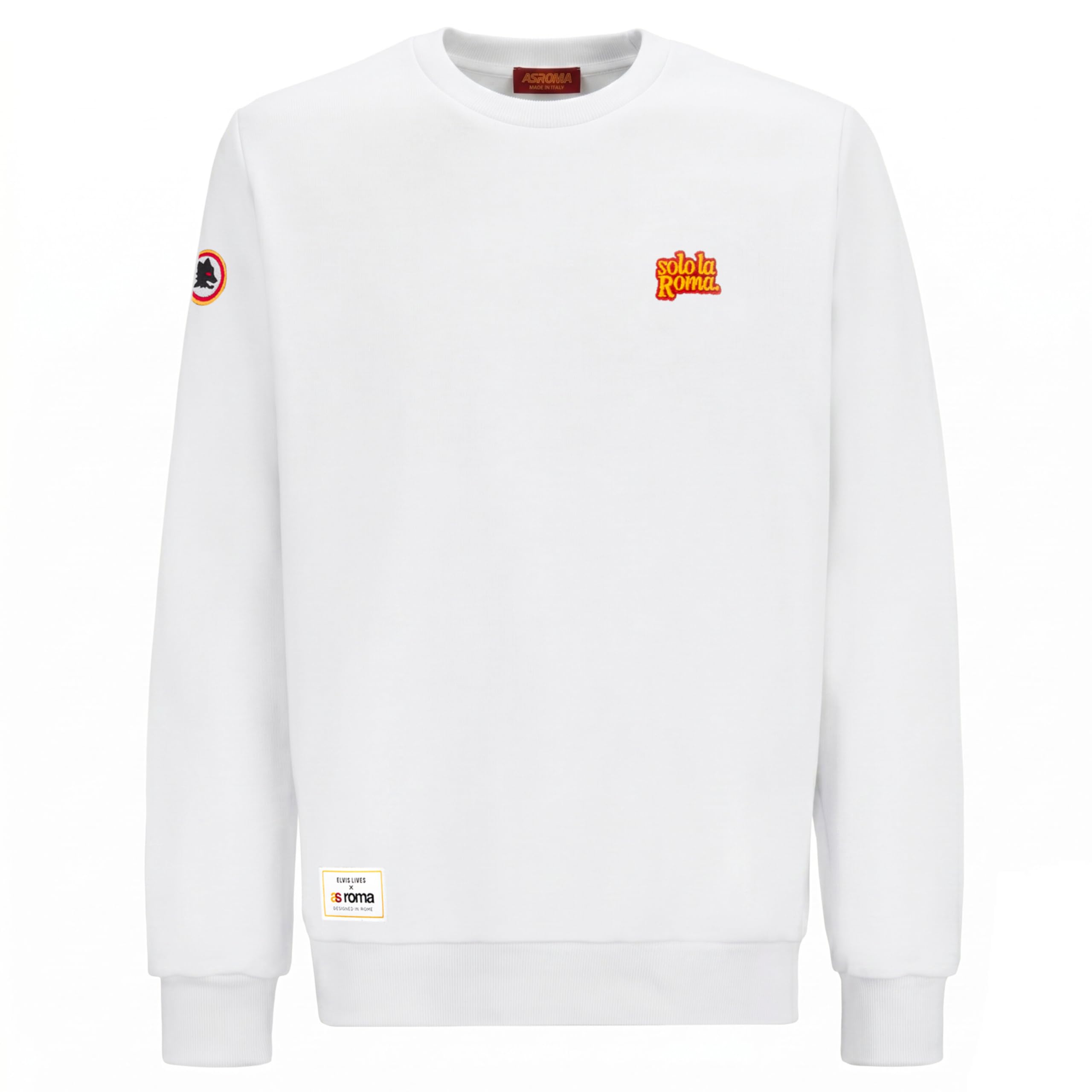AS Roma Elvis Lives Solo LA Roma Sweatshirt - White