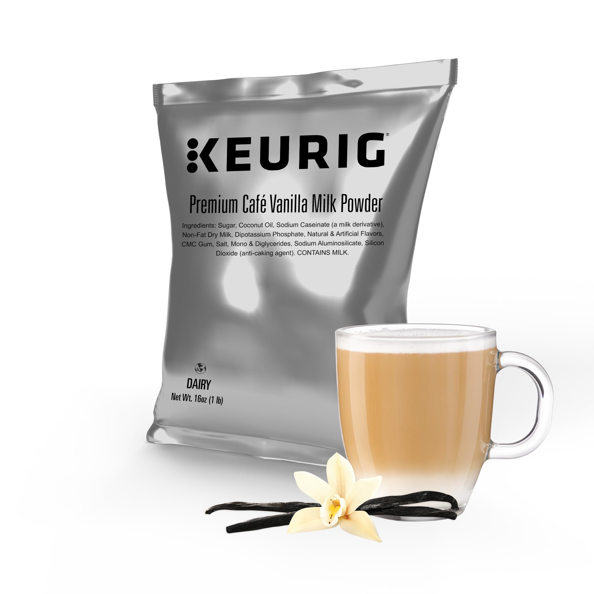 Amazon.com : Keurig Premium Café Vanilla Milk Powder, 1lb Bag