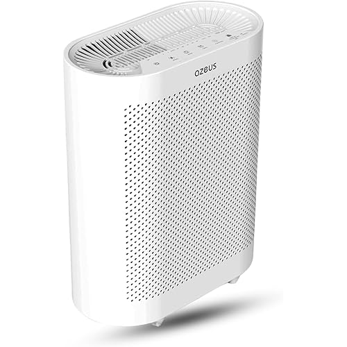 AZEUS H13 HEPA Air Purifier for Home, Bedroom & Office | 3-Stage Filtration for Smoke, Dust, Pet Dander | Quiet & Ozone-Free (1 pack 01)
