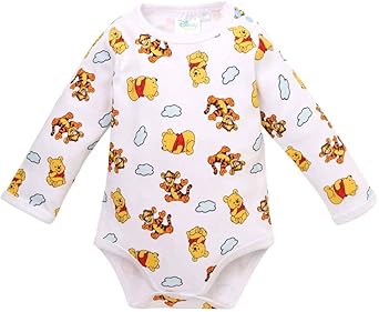 Winnie L Ourson Body Manches Longues Bebe Garcon Et Tigrou Blanc De 3 A 24mois Amazon Fr Vetements