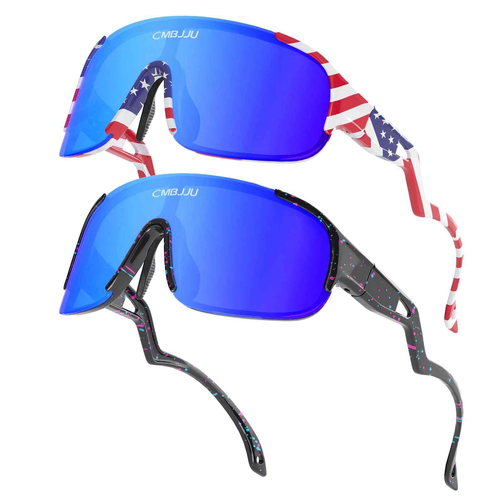 Kinder-Sonnenbrille, Jugend-Baseballbrille für Jungen und Mädchen, Alter 6–14, Sport-UV-Schutzbrille