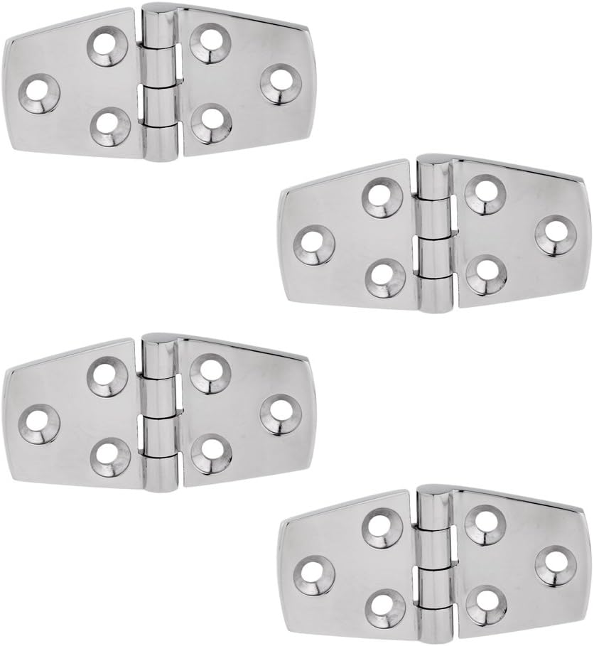 KeuLen Cabinet Hinges,Door Hinges,Bathroom Clamp,Bulk 4 Boat Hinge Strap Deck Hardware Accessories