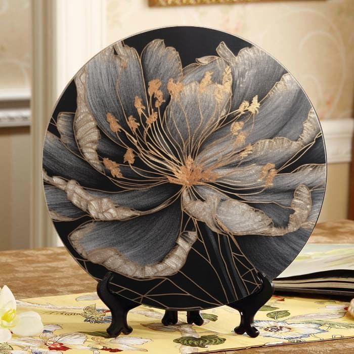 Hip hop 10-inch Ceramic Plate for Wall Display or Tabletop, with Stand & Hook DP-152524343