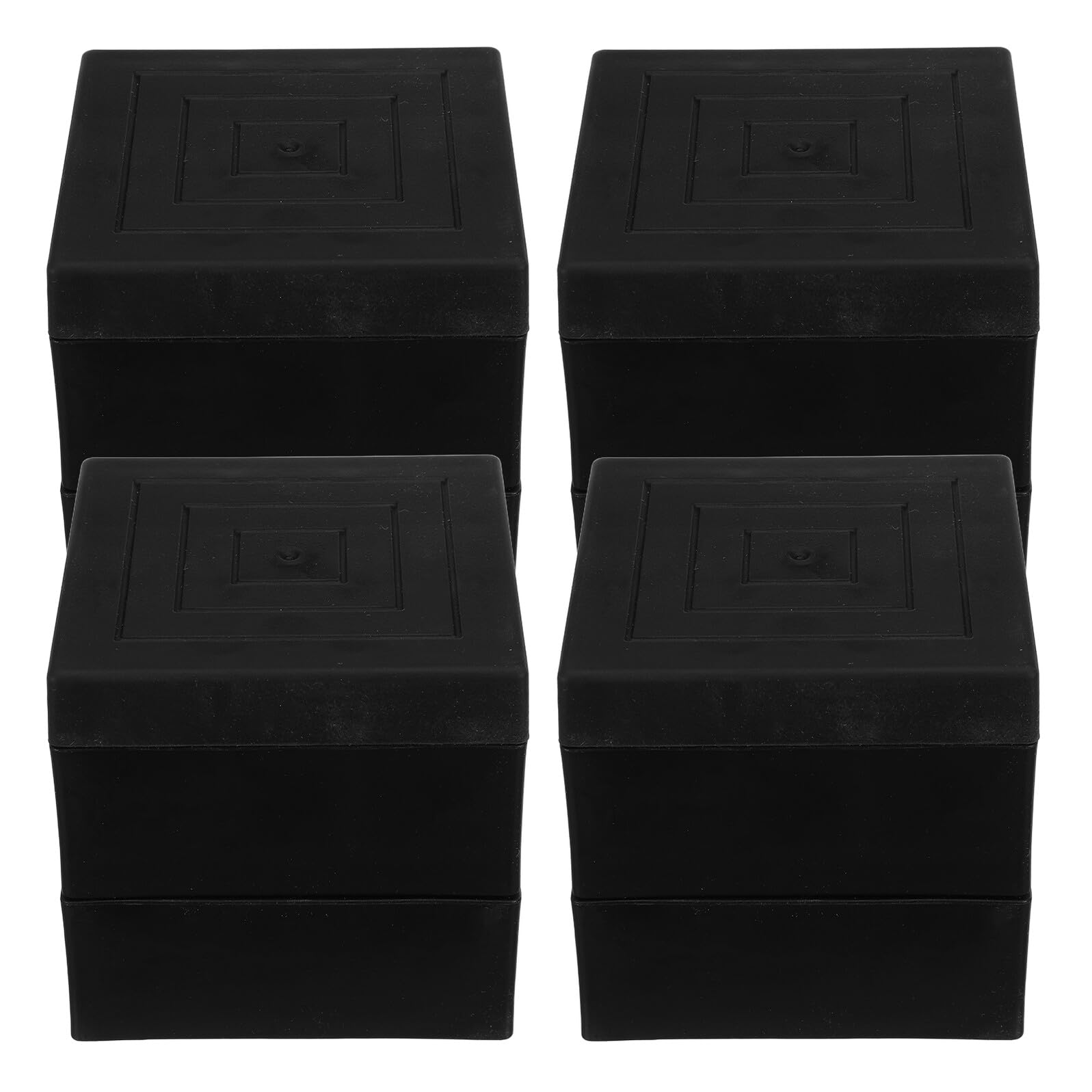 Toyvian 4stücke Couchtisch-erhöhung Bettfüße aus Verstärktem Kunststoff Möbelbeine mit Rutschfester Gummibasis Möbelfüße für Sofas und Schreibtische Schwerlast-bettfüße