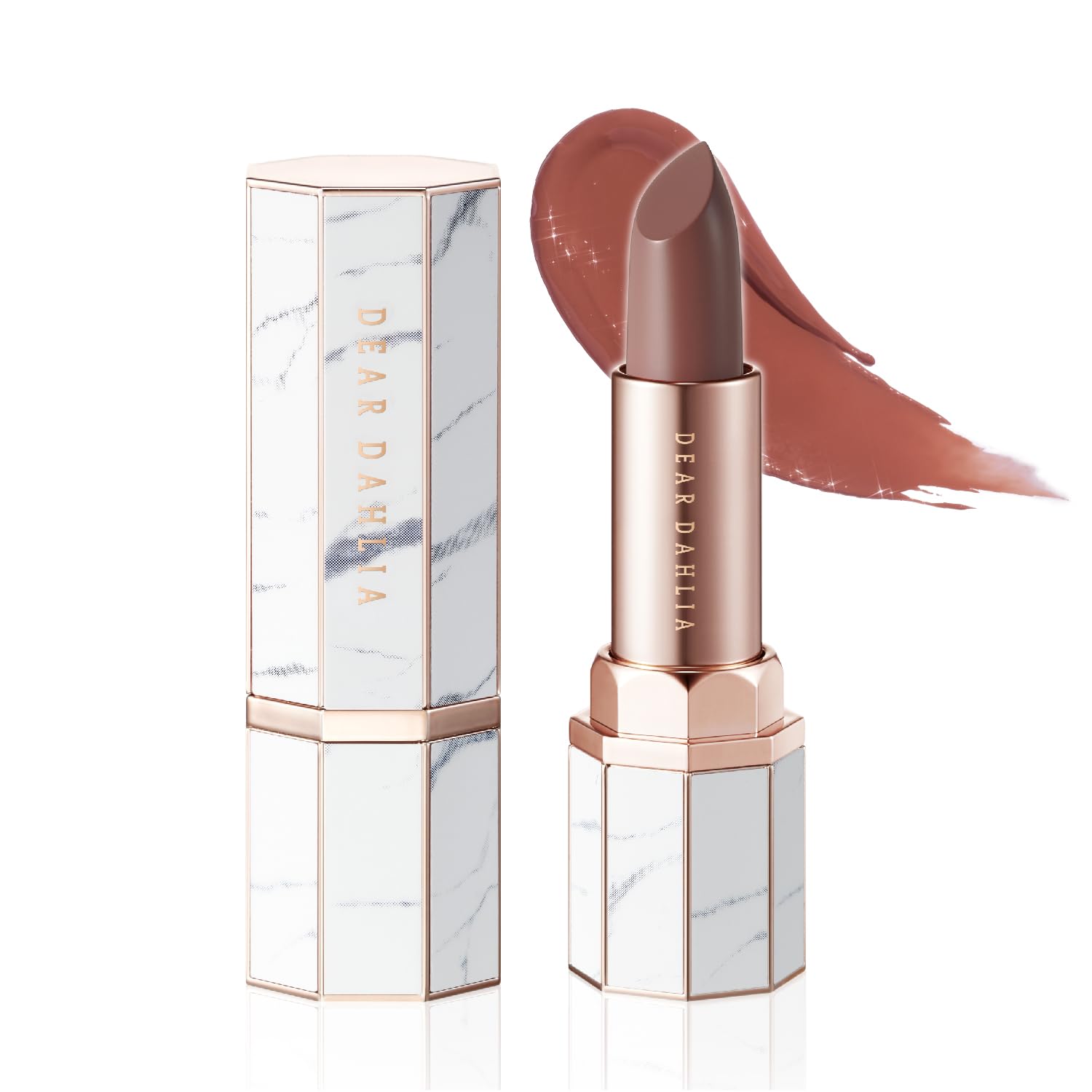 DEARDAHLIA Lip Paradise Sheer Dew Lipstick (Claudia) - Silky & Dewy Glow Lipstick with a Smooth and Hydrating Texture, and Buildable High-Pigment