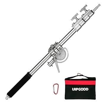 Heavy Duty Extension Boom Arm Bar C-Stand for Photography C Stand and Light Stand,Adjustable 37-91 Inch Crossbar Holding Arm with Sand Bag for Softbox,Studio Strobe,Monolight,LED Video Light,Reflector