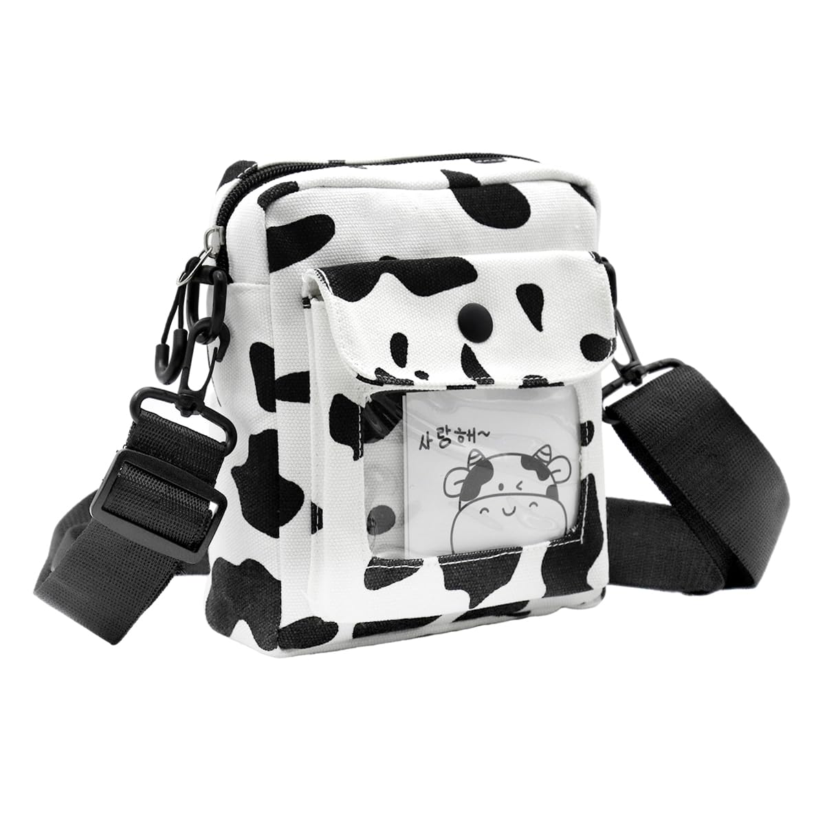 PALAY Canvas Bag Crossbody Bag Phone Bag For Girls Crossbody Shoulder Bag Sling Bag With Adjustable Shoulder Strap Cute Print Versatile Girls Crossbody Bag, Black (B0CNK258HR) Amazon Price History, Amazon Price Tracker
