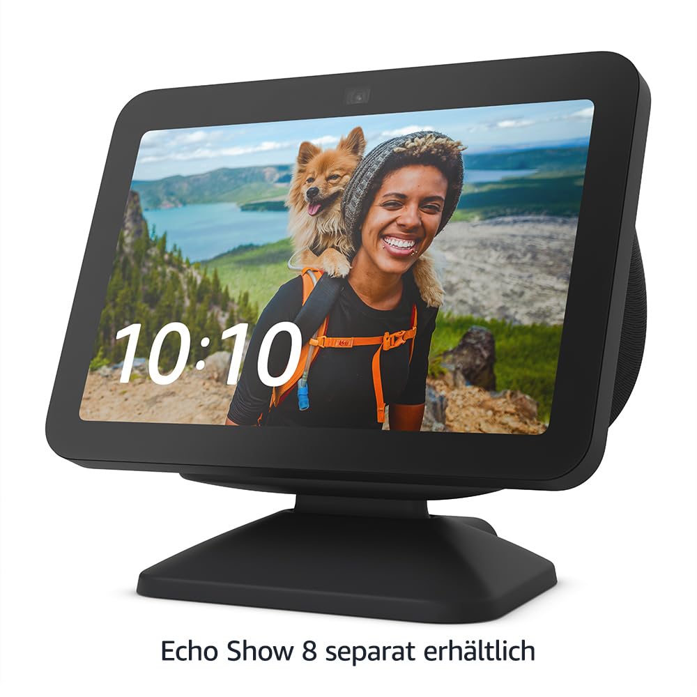 Verstellbarer Ständer mit USB-C-Ladeanschluss für Echo Show 8 (3. Gen.) | Anthrazit