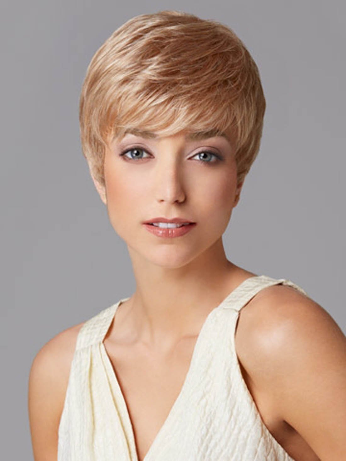 Gabor Pixie Perfect Short Slight Layered Lightweight Wig by Hairuwear, Petite Cap, GL14-16 Honey Toast