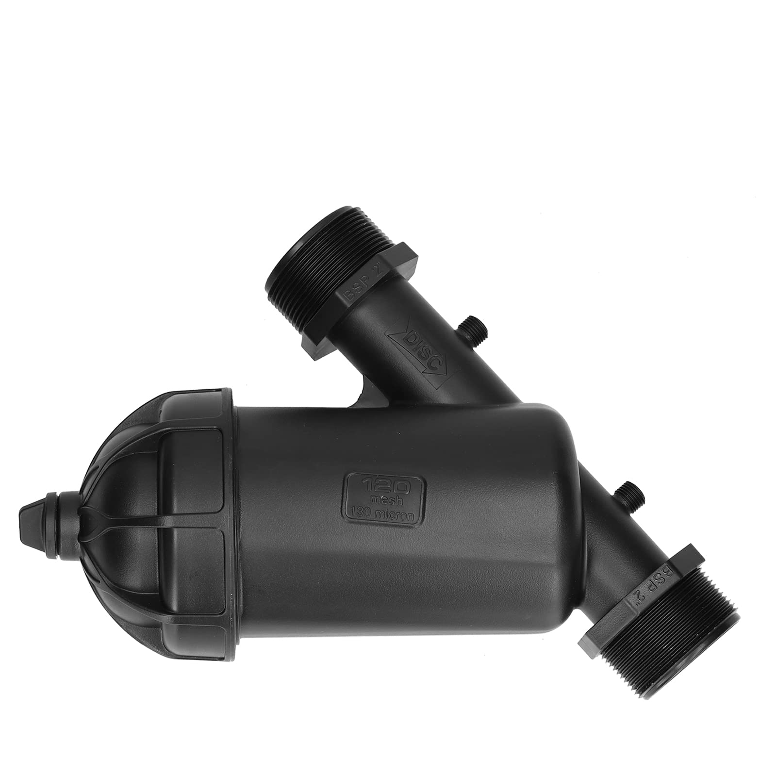 G2 Filettatura maschio Tipo Y Filtro a disco Strumento di filtraggio per il trattamento dell'acqua ad alta efficienza per l'irrigazione Plastica Acciaio inossidabile 25 3x21 5x11