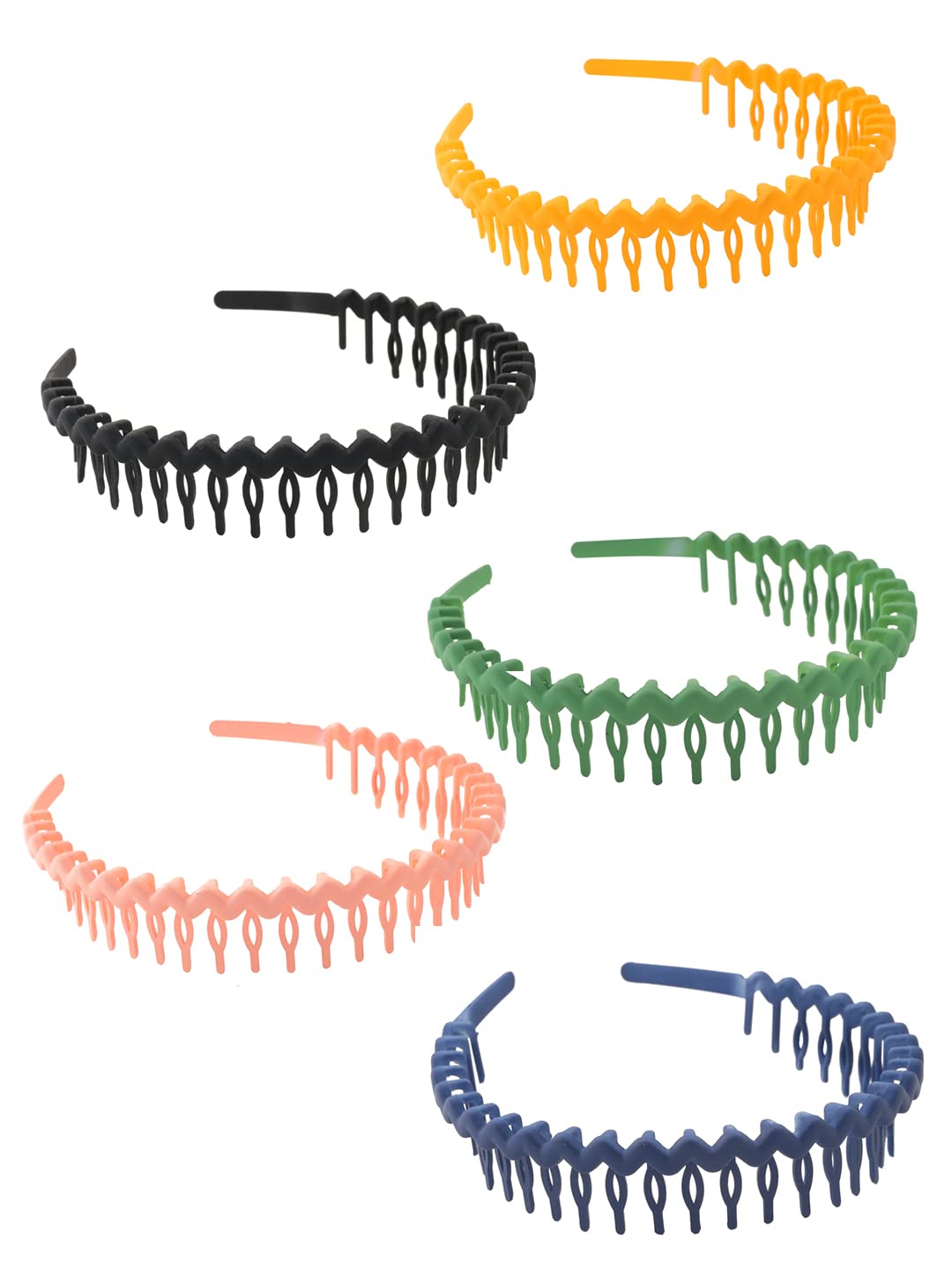 5 Pcs Zigzag Hair Bands Set for Birthday Accessories