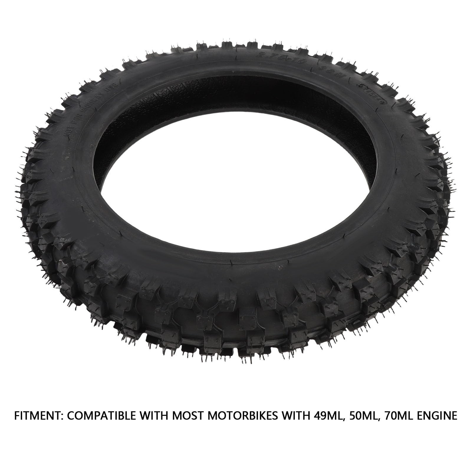 Ausla 2,75-10 Zestaw Opony i Dętki Zamiennych do Motocykla Terenowego Opona Off-Road z Felgą 10 Cali dla XR50 CRF50 PW50 JR 50 DRZ70 Coolster QG-210 QG-213A