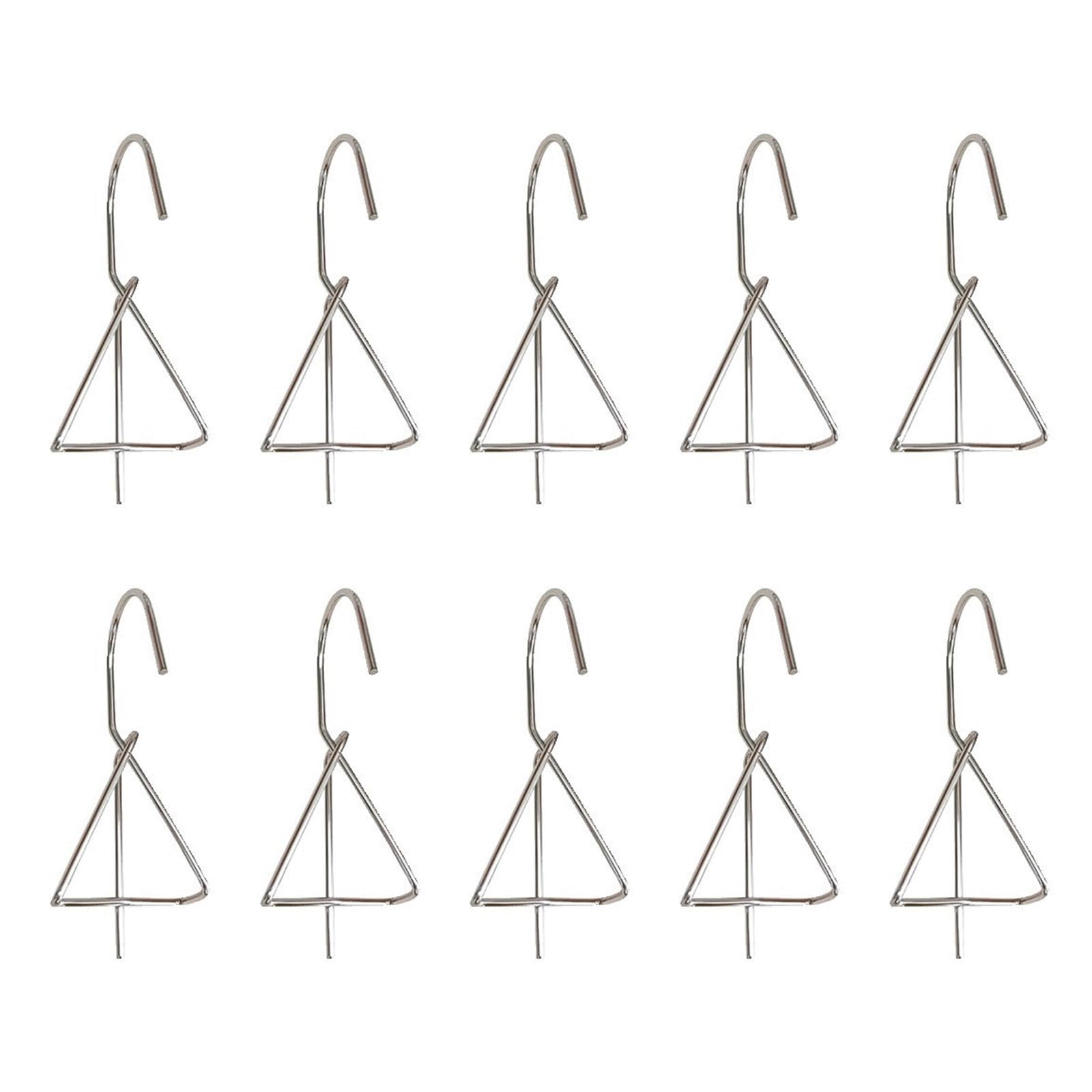 Xioang Hanging 10Pack Multipurpose Stainless Steel Plant Hangers Baskets Hook Succulents Pots Hangers For Indoor Outdoor Use Weatherproofed Hook