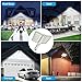 ropelux Solar Outdoor Lights, 6000LM Motion Sensor Outdoor Lights Double Big Solar Panels, IP65 Waterproof and 5 Modes, 218LEDs High Brightness Wider Illuminated Area Flood Lights for Street