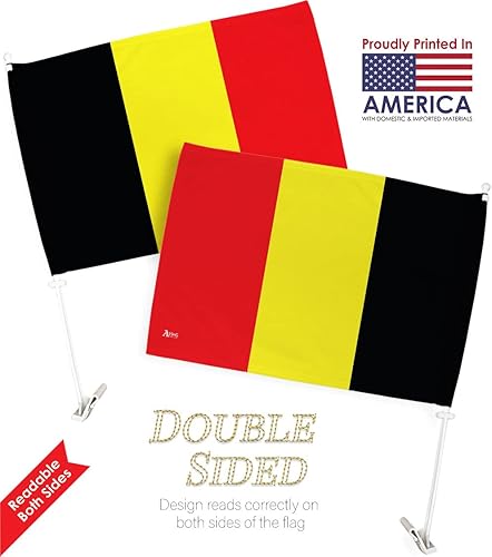 Miniatura 198 de Bandera de Estados Unidos con poste para coche, bandera para carros, 2 unidades, bandera de América, capó para auto, 4 de julio, decoración