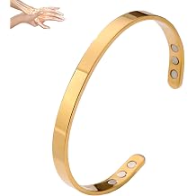 Vayro Bracelet Menopause, Original Mgntc Wellness Bracelet for Women and Men Adjustable Relief Pain Relieve Stress Cuff Bangle Stainless Steel Open Lightweight and Water-Resistant Bracelets