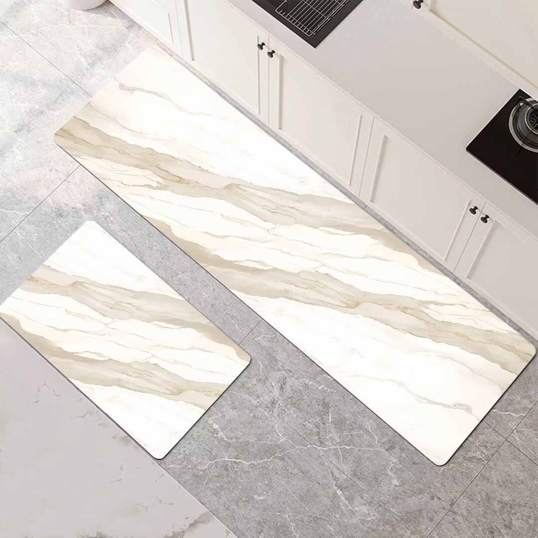 Alfombras de cocina de 2 piezas antideslizantes de 60x90cm y 60x180cm modelo Stone