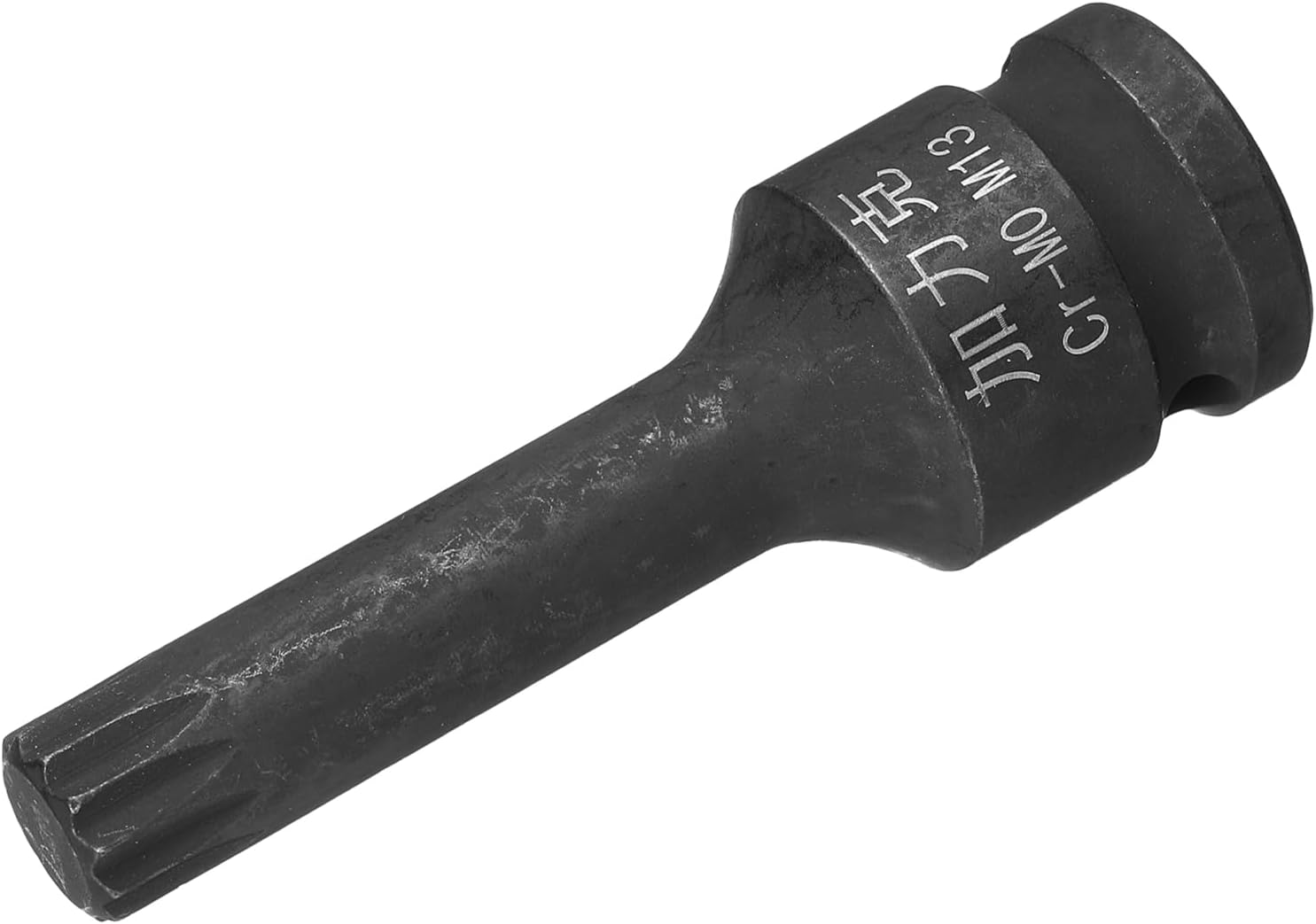 uxcell 1/2" Drive x M13(13mm) Impact Triple Square Spline Bit Socket, Metric 3" Length, CR-MO Steel Use with Impact Drivers or Hand Ratchets