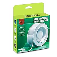Vista 8 de SHYFLY Cinta de doble cara resistente para paredes, nano cinta adhesiva fuerte, sin residuos, cinta de gel reutilizable multifuncional, para uso