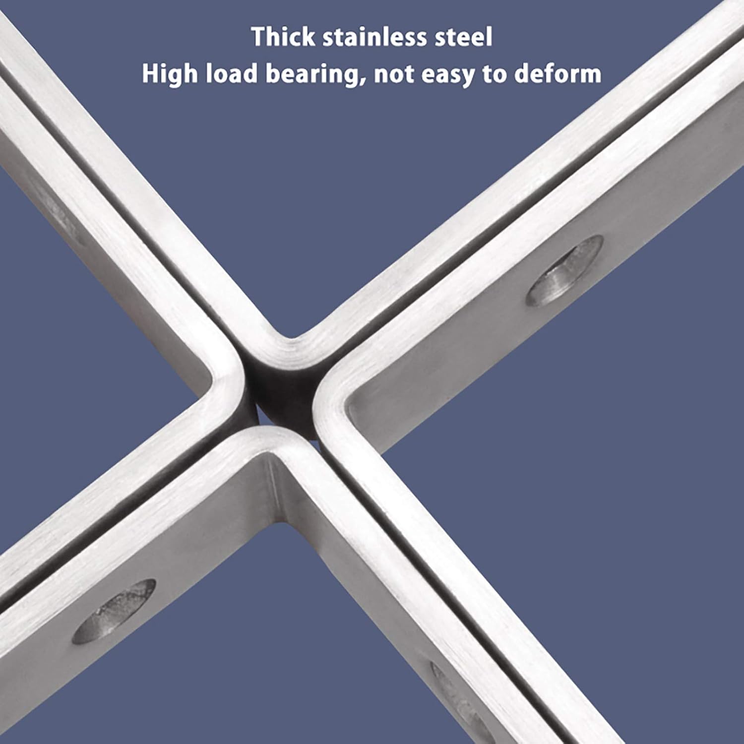 QWEASDF Shelf Bracket, Heavy Duty Stainless Steel Shelf Support Corner Brace Joint Right Angle Bracket Decorative Shelf Brackets Shelf Support Corner Brace Bracket with Screws 2Pack,250mm/10 in