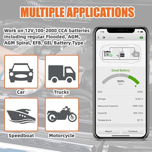 Miniatura 8 de OTOFIX D1 con BT1 Lite herramienta de escaneo bidireccional más nueva de 2023, codificación ECU, escáner de diagnóstico automotriz inalámbrico, más