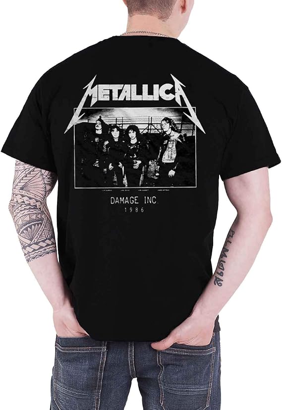 Amazon.com: Metallica T Shirt Master of Puppets Tour 1986 Photo Official  Mens Black : Clothing, Shoes & Jewelry
