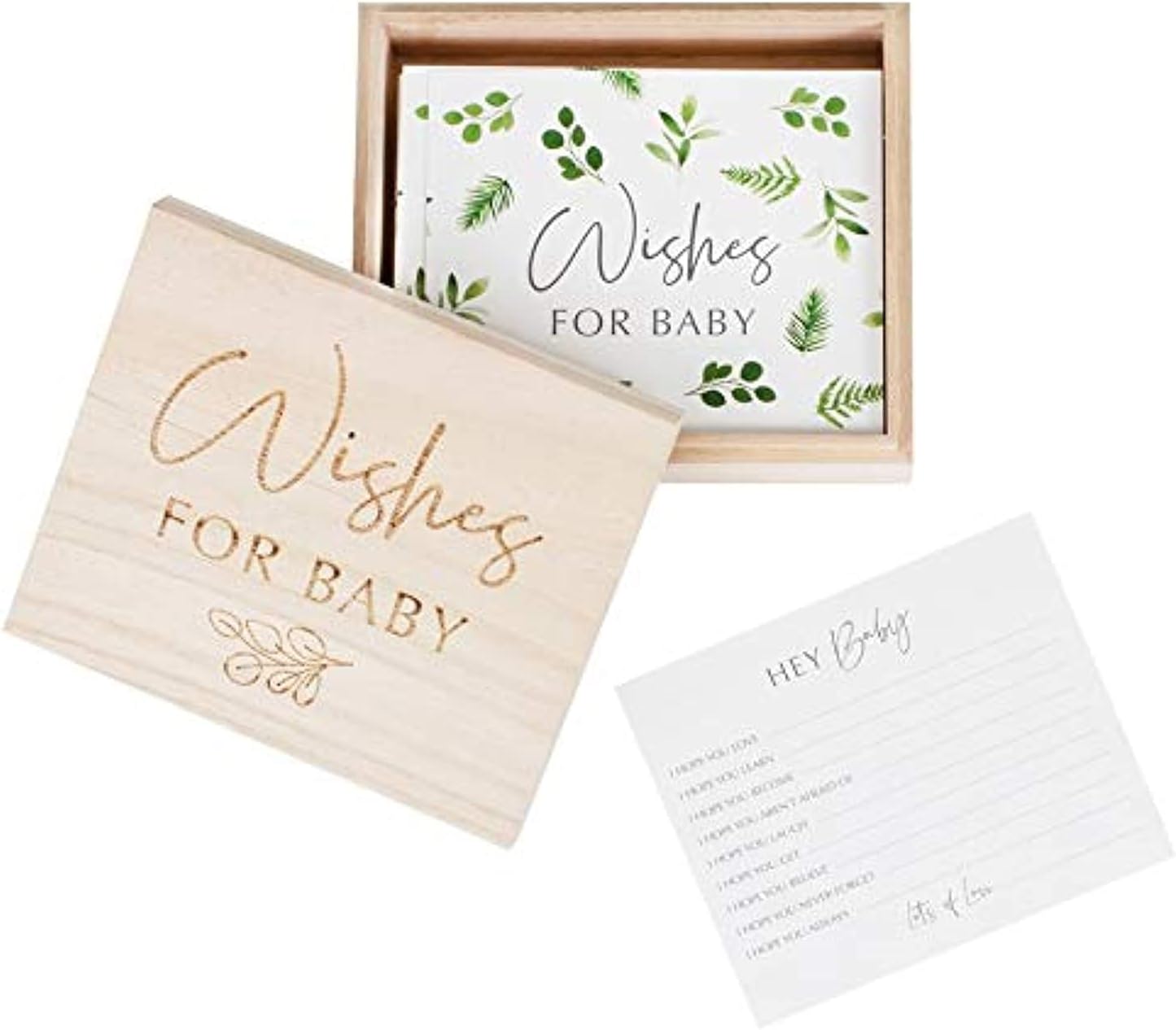 Ginger RayWishes For Baby Advice Cards Box, 4 Cm Height