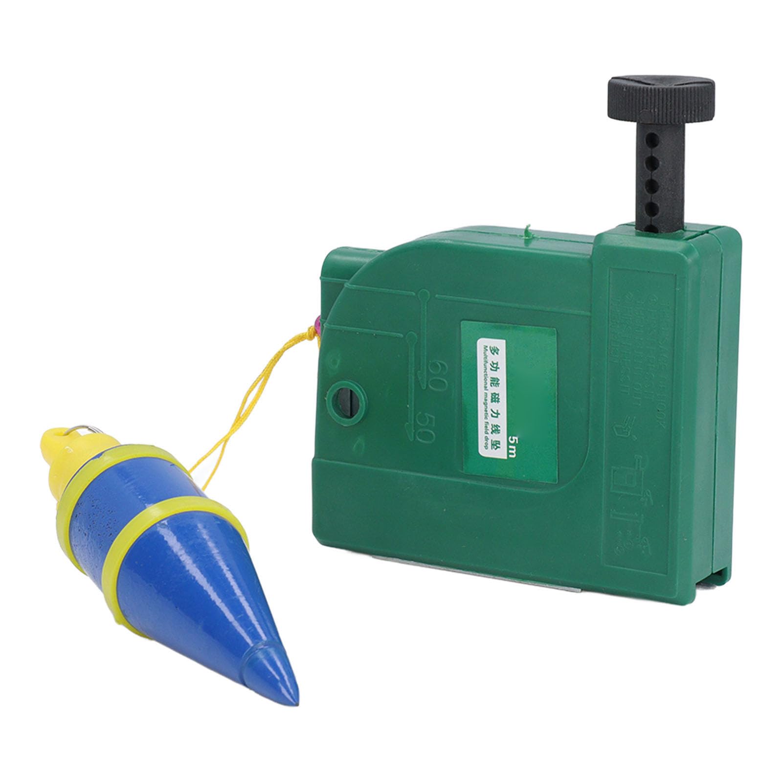 Plumb Bob Setter, Magnetic Plumb Rite with 16.4ft Auto Cord, Quick Stabilizing Bob, Construction Can Automatically Stretch the Line and Quickly Stabilize the Plumbob