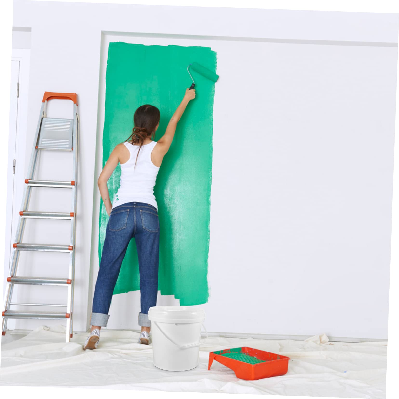 OSALADI Cubo De Pintura Contenedor De Pigmentos Cubo De Almacenamiento De Pintura Tapa para Uso Taller o Estudio