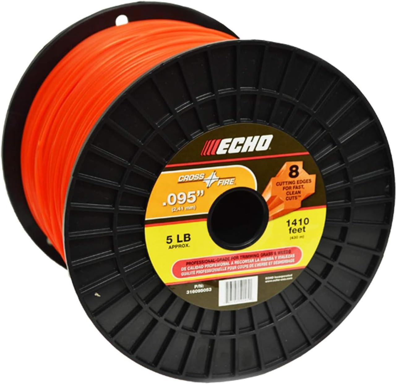 5 LB Spool Echo Cross Fire Trimmer Line .095 316095053
