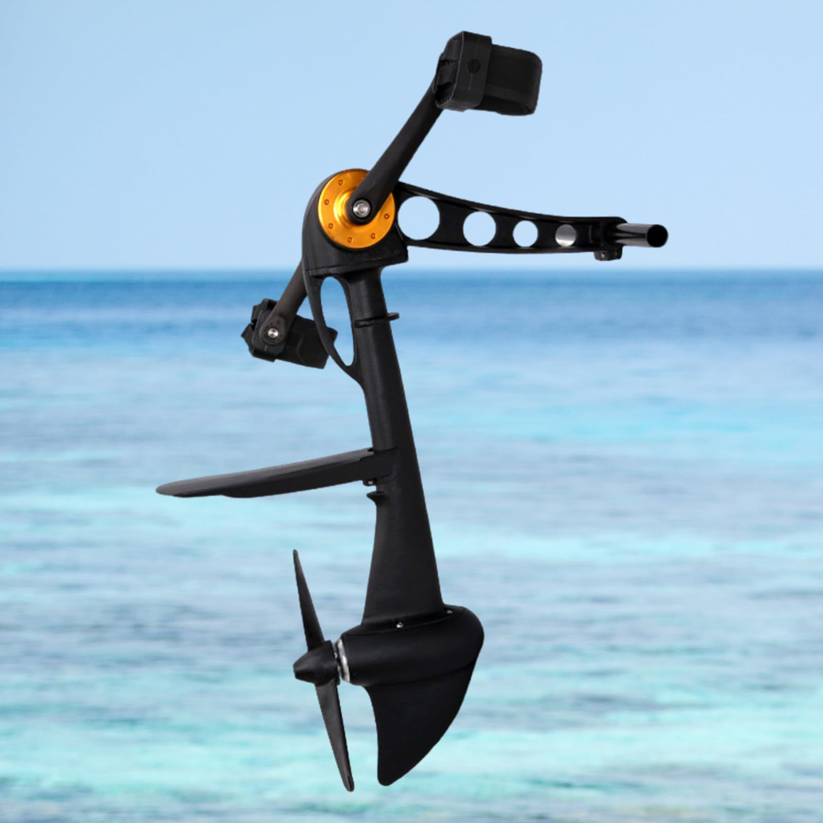 ZHLINGQ Kayak Pedal Drive Motor Foot Operated Kayak Pedal Drive, Sturdy Propulsion Device for Kayaks, 1 Person Foot Operated Kayak, for Kayaks and Inflatable Fishing Boats