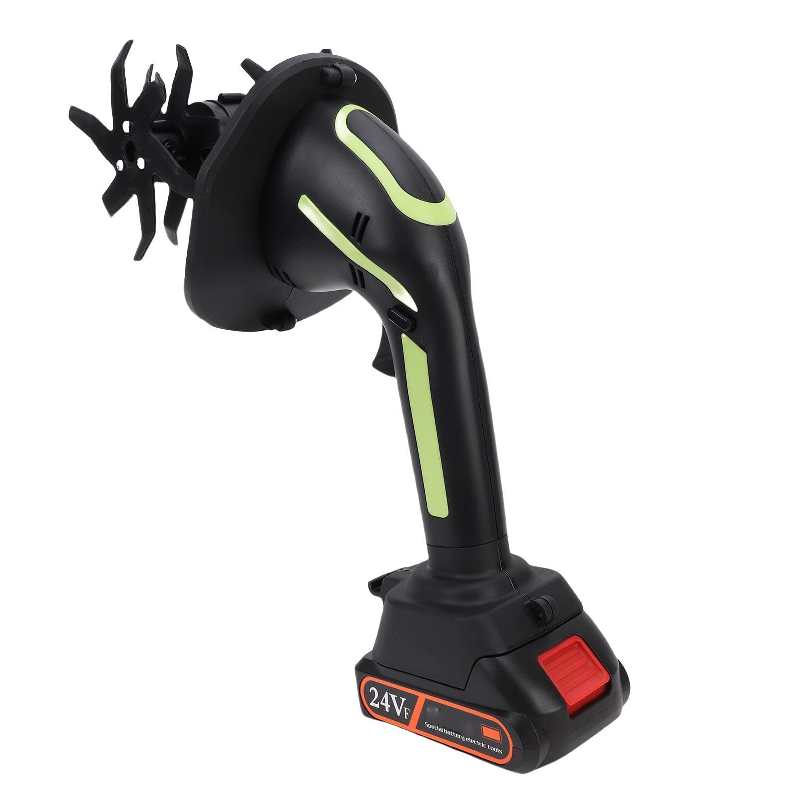 Acouto Motoazada de Jardín Inalámbrica, Eléctrica con Batería de Litio, Ancho de Labranza de 10 Cm para Deshierbe y Jardinería (Enchufe de la UE)