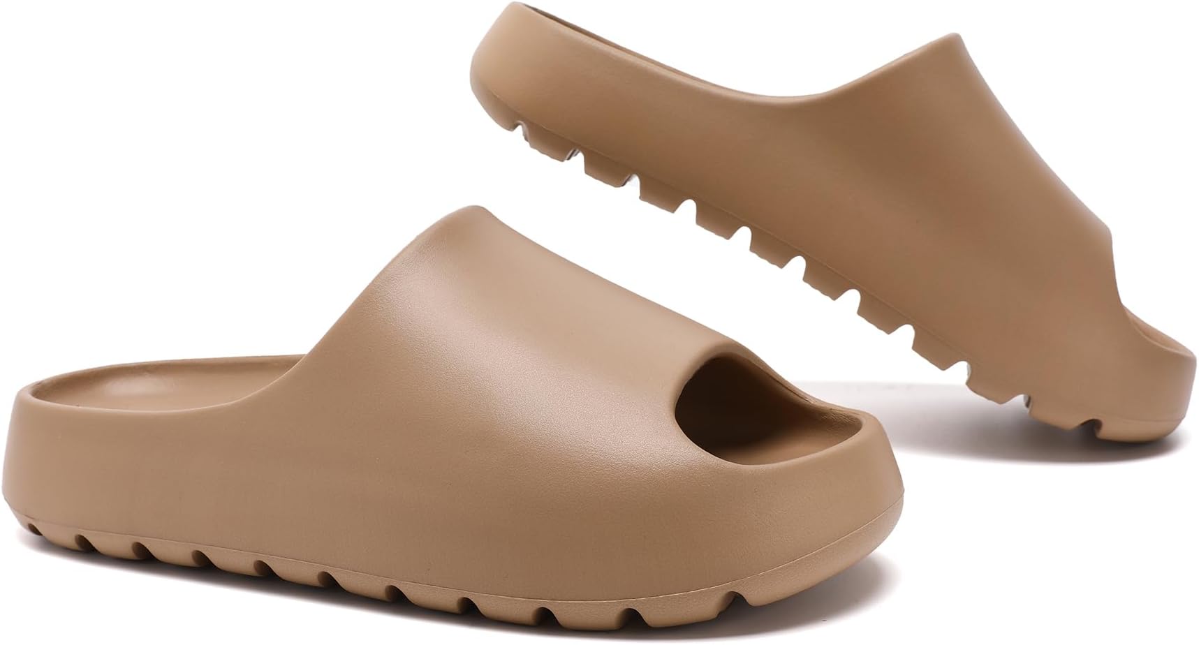 - Cloud Slides for Women,Unisex EVA Soft Recovery Slides,Thick Sole Open Toe Mens Pillow Slides Shower Shoes Outdoor&Indoor House Slippers