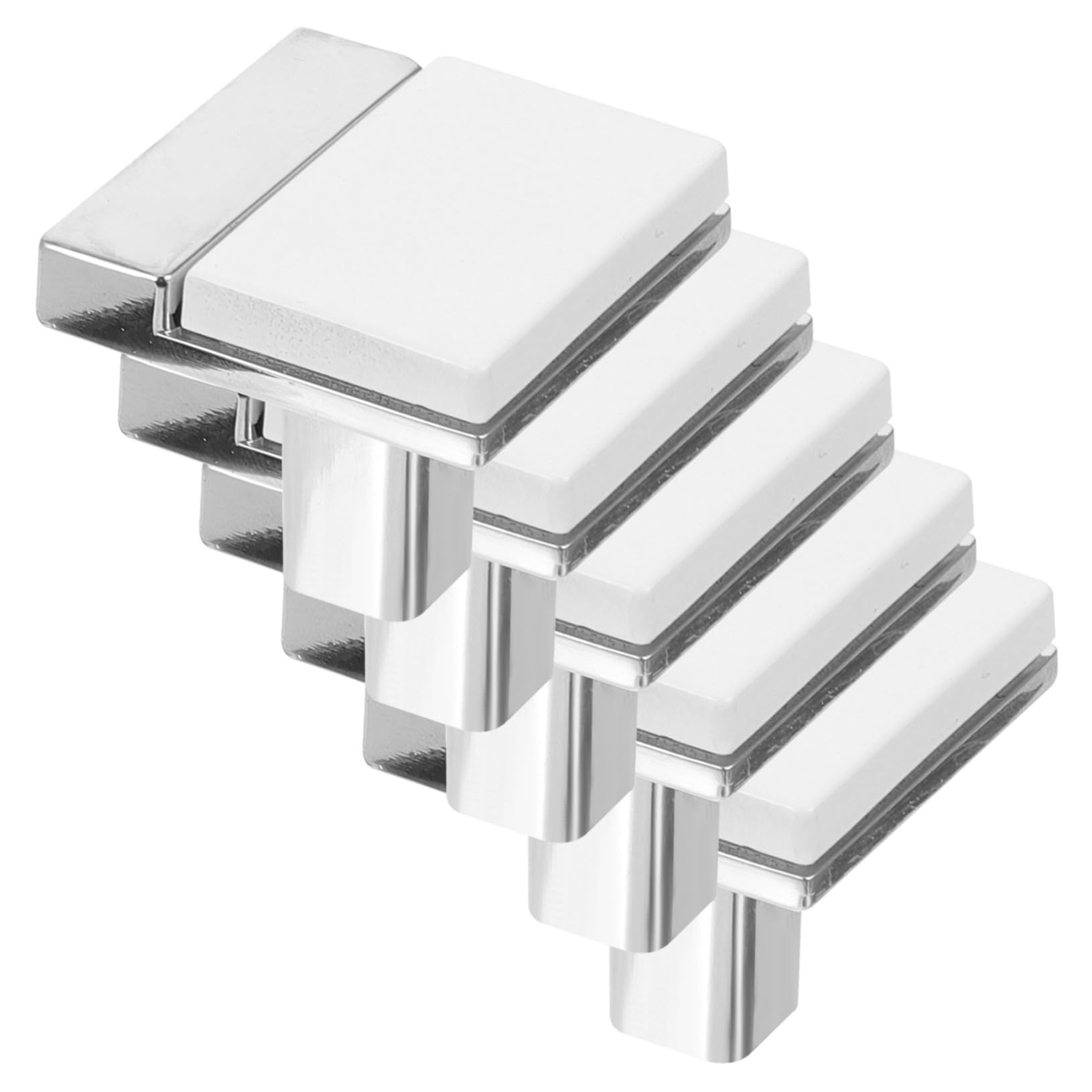 Boutons de porte compacts faciles à installer NUOBESTY en zinc lot de 5