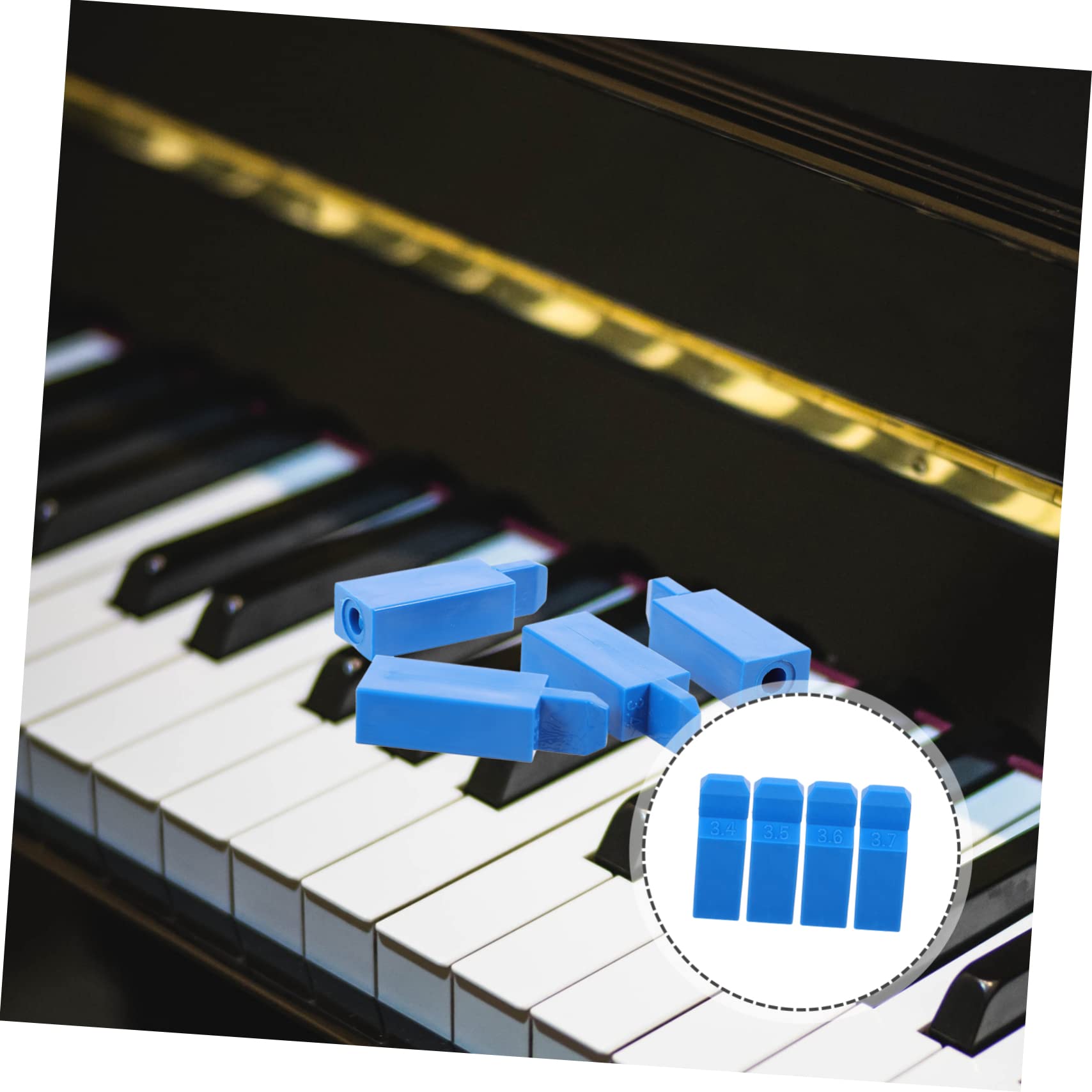 YARNOW 4pcs Professional Mute Blocks for Piano Tuning Tools Durable Material Easy to Use Piano Sound Stop Tools Ergonomic Design for Notes and Maintenance